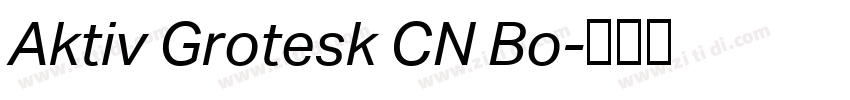 Aktiv Grotesk CN Bo字体转换